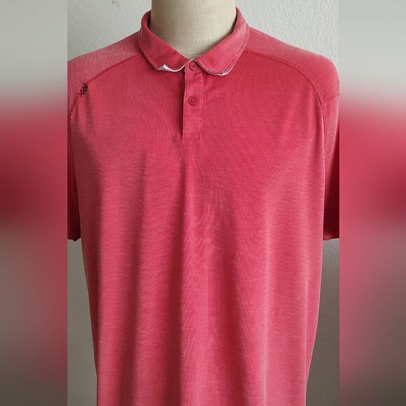 Rhone Men's Size XXL Tomato Red Delta Pique Polo Shirt - Picture 4 of 13